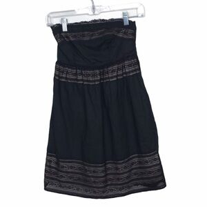 Pins and Needles Black Strapless Lace Mini Dress